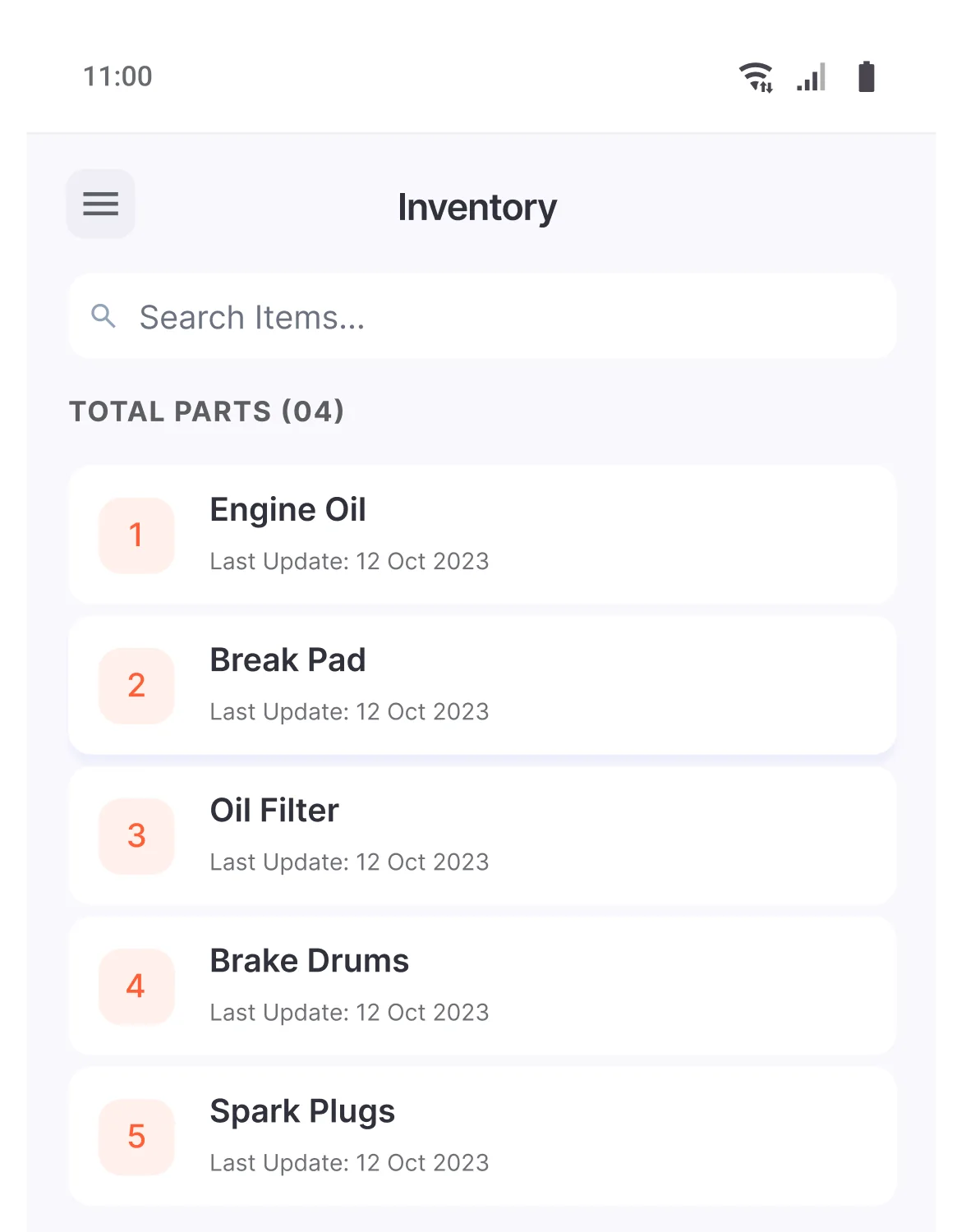 Garage Inventory Management Software