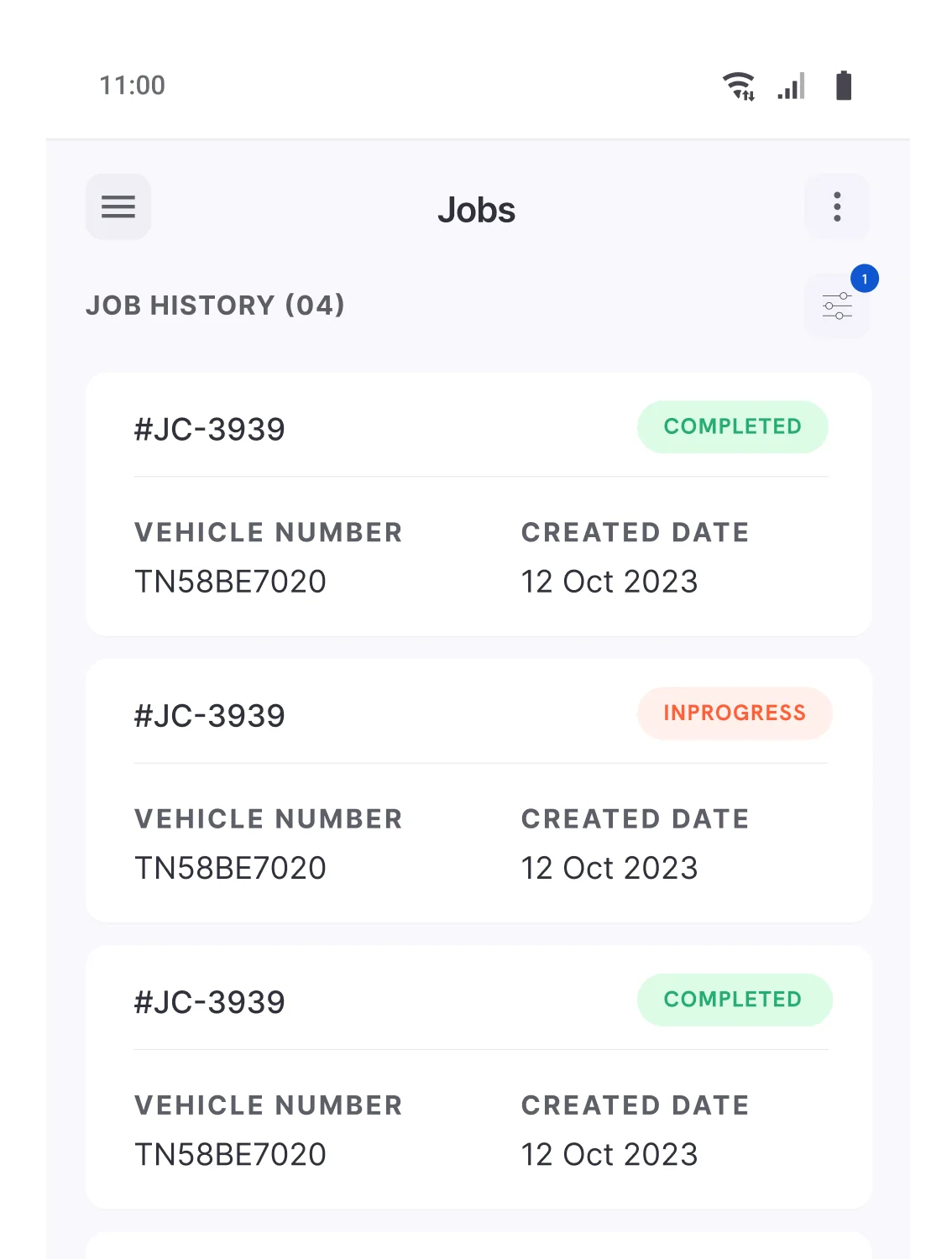 Garage Job Card Software